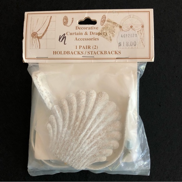 Decorative Window Accessories Accents Vintage Coastal Shell Curtain